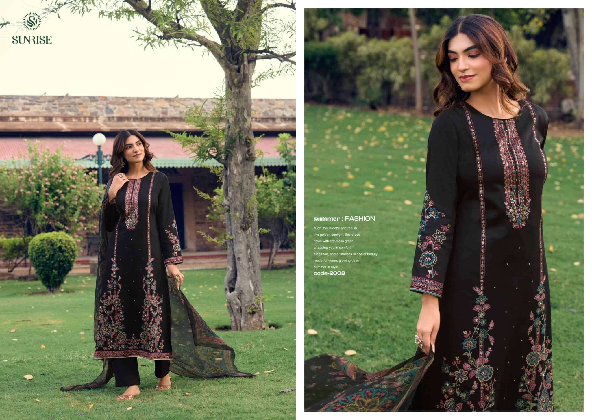Sunrise Svara Vol 2 Jam Satin Fancy Dress Material - Amrah Wholesale