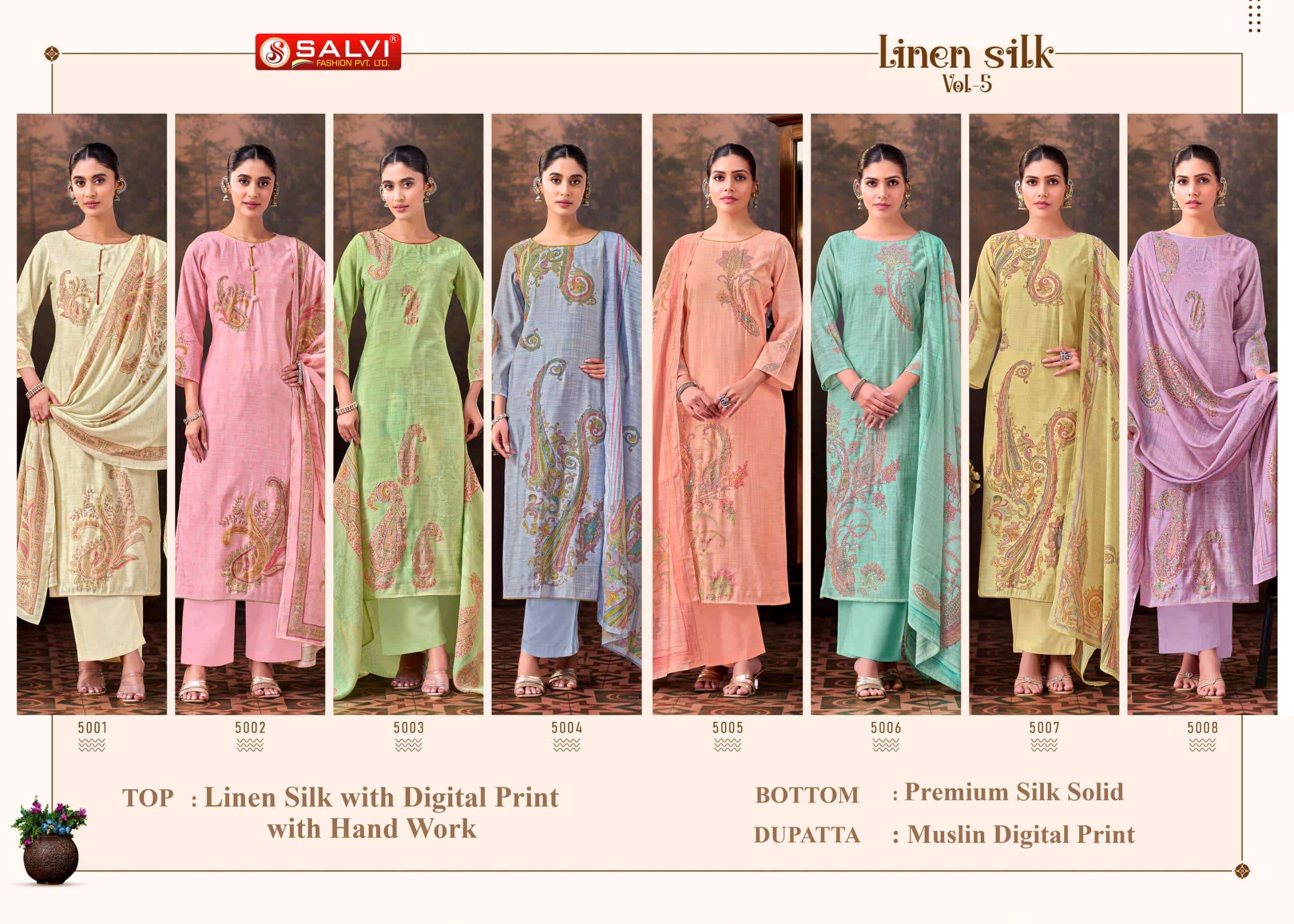 Supriya Fashion Linen Silk Vol 5