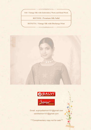 Supriya Fashion Safar Vol 3 Vintage Silk Dress Material