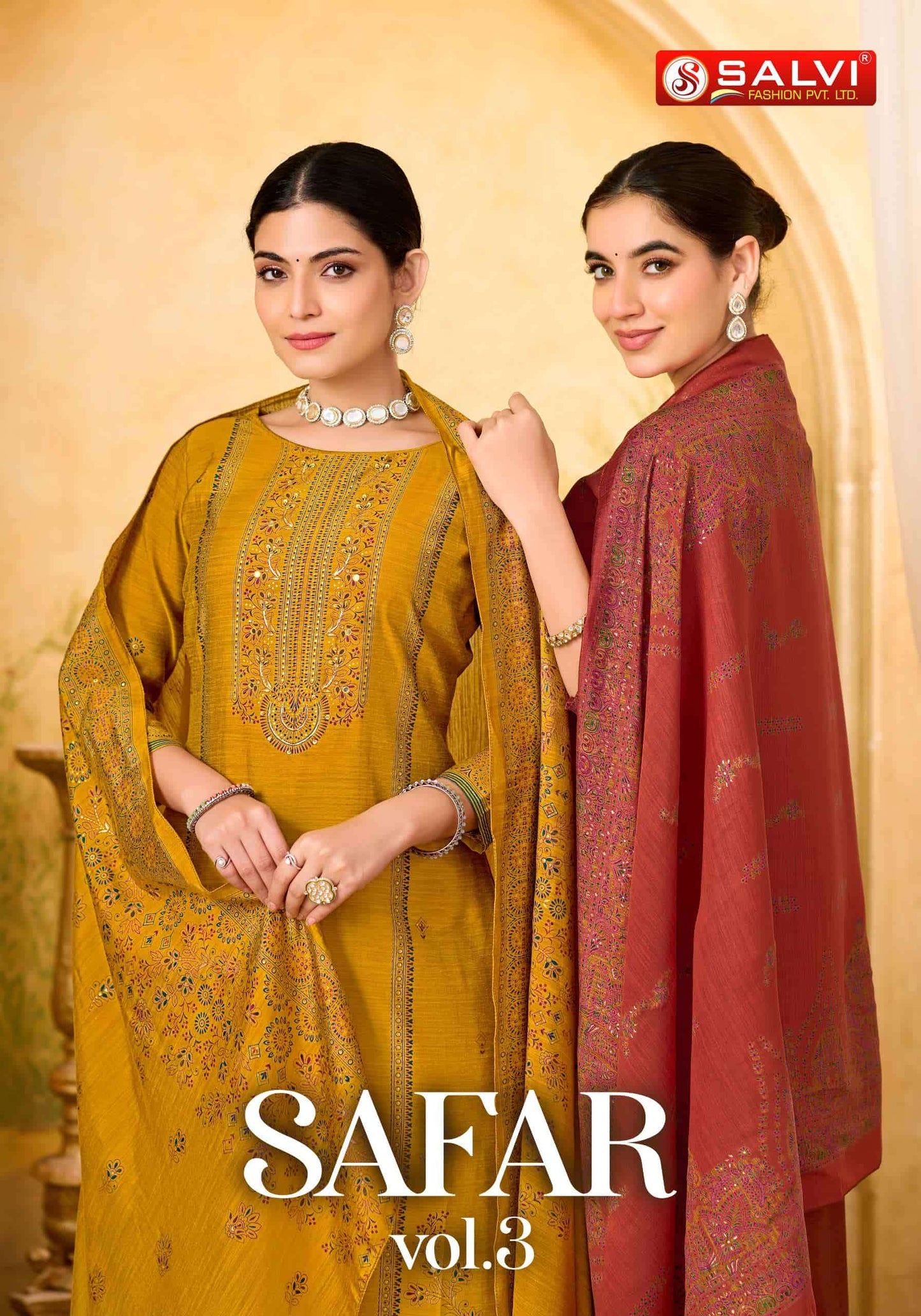 Supriya Fashion Safar Vol 3 Vintage Silk Dress Material