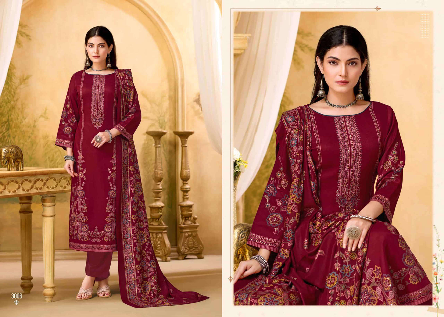 Supriya Fashion Safar Vol 3 Vintage Silk Dress Material