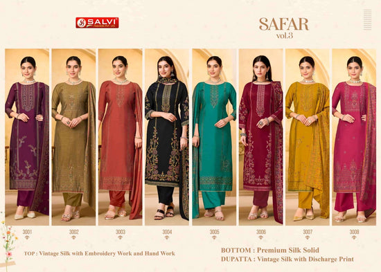 Supriya Fashion Safar Vol 3 Vintage Silk Dress Material - Amrah Wholesale