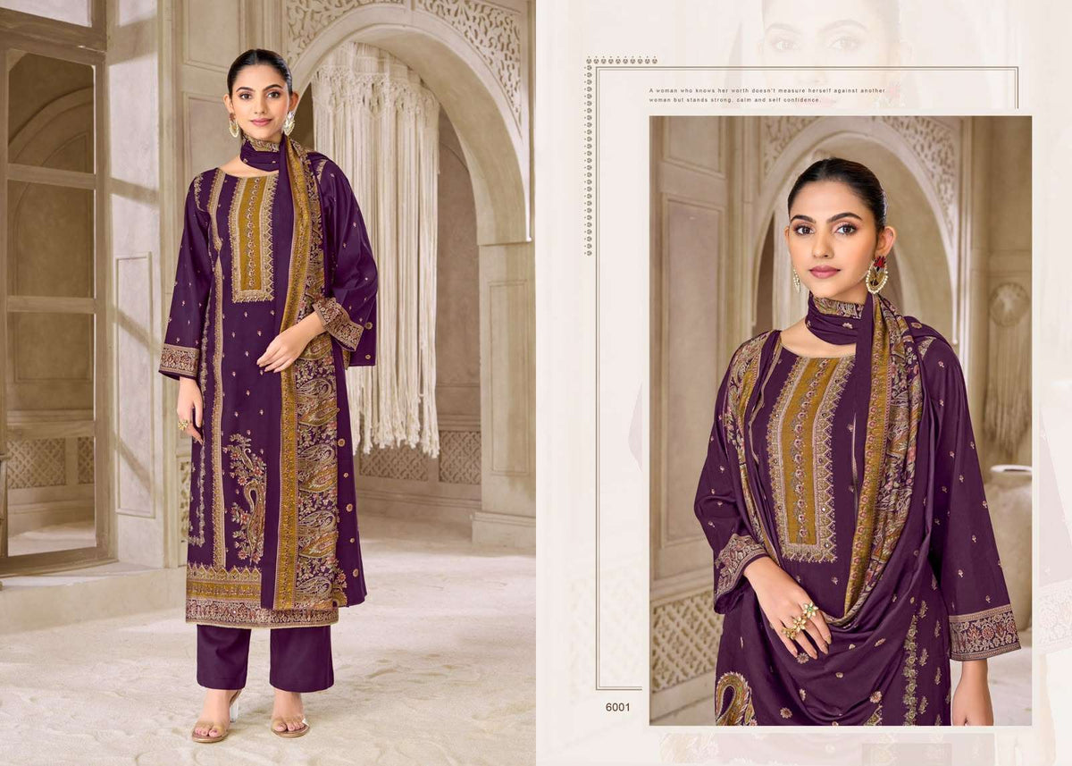 Supriya Fashion Safar Vol 6 Modal Silk Discharge Foil Print Dress Material - Amrah Wholesale