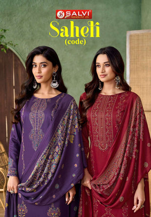 Supriya Fashion Saheli Code Pure Pashmina Dress Material