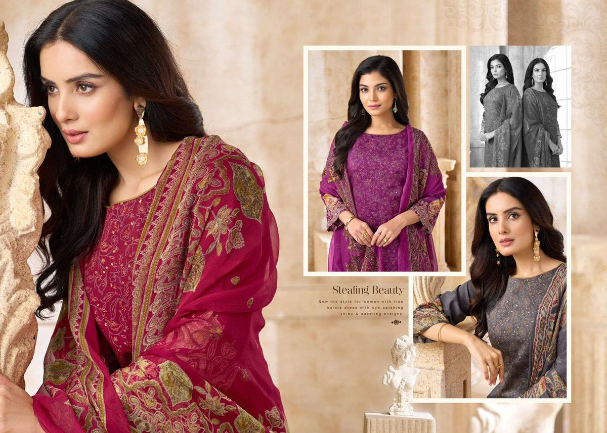 Supriya Fashion Sameera Jam Cotton Dress Material