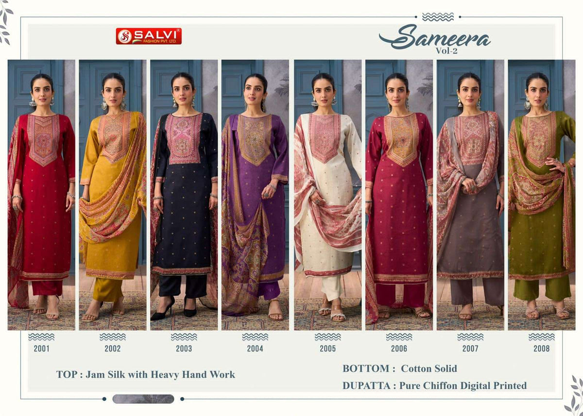 Supriya Fashion Sameera Vol 2 Jaam Cotton Dress Material - Amrah Wholesale
