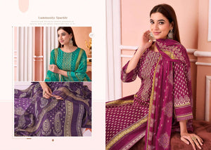 Supriya Fashion Satori Jam Cotton Embroidered Dress Material Wholesale Catalogue - Amrah Wholesale