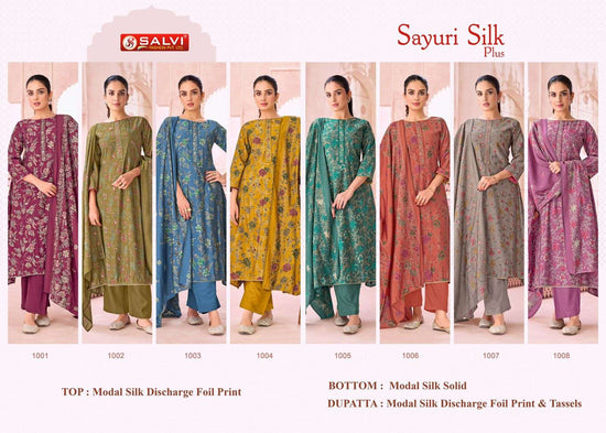 Supriya Fashion Sayuri Silk Plus Modal Silk Dress Material - Amrah Wholesale