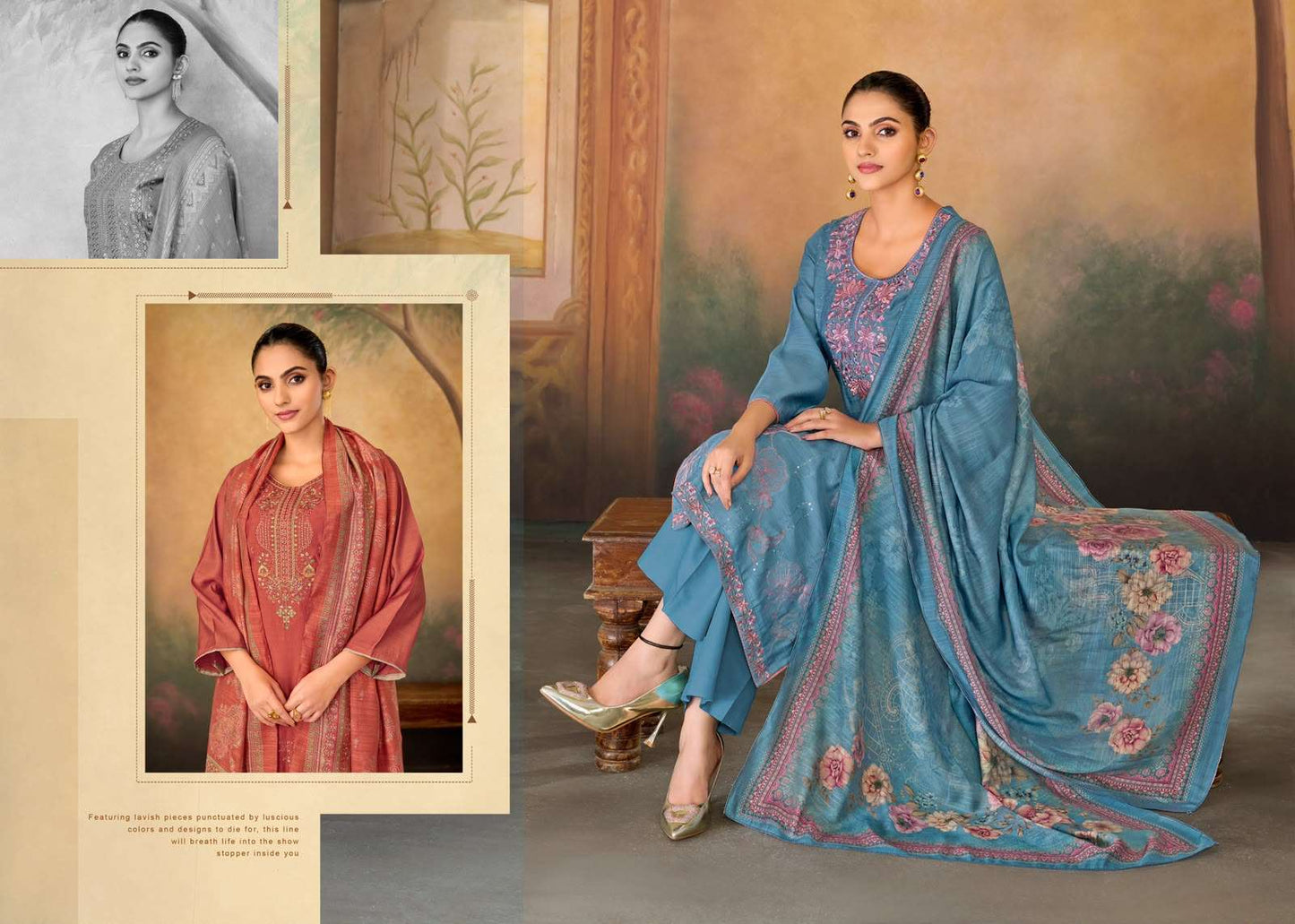 Supriya Fashion Shaurvi Vintage Silk Dress Material