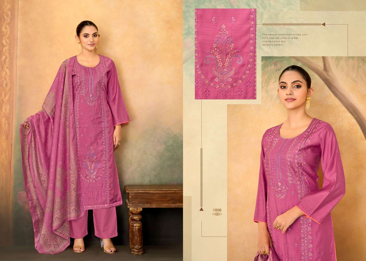 Supriya Fashion Shaurvi Vintage Silk Dress Material
