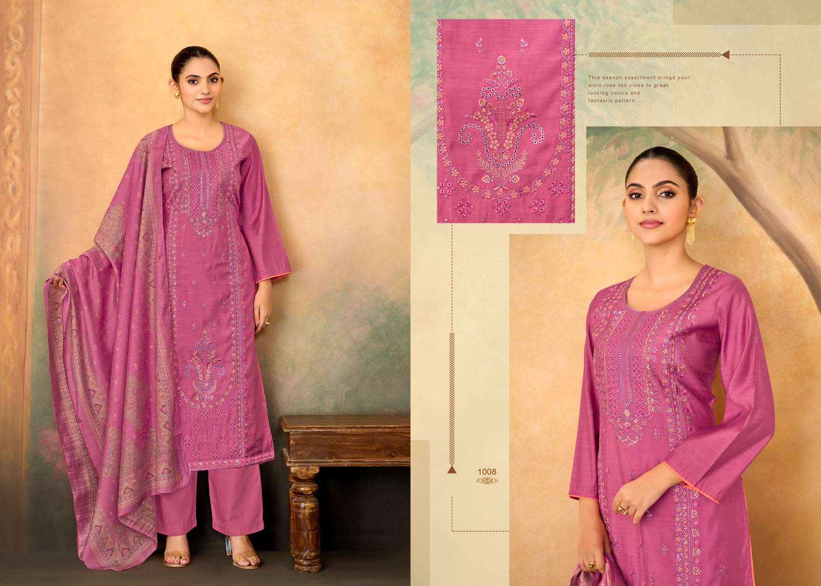 Supriya Fashion Shaurvi Vintage Silk Dress Material