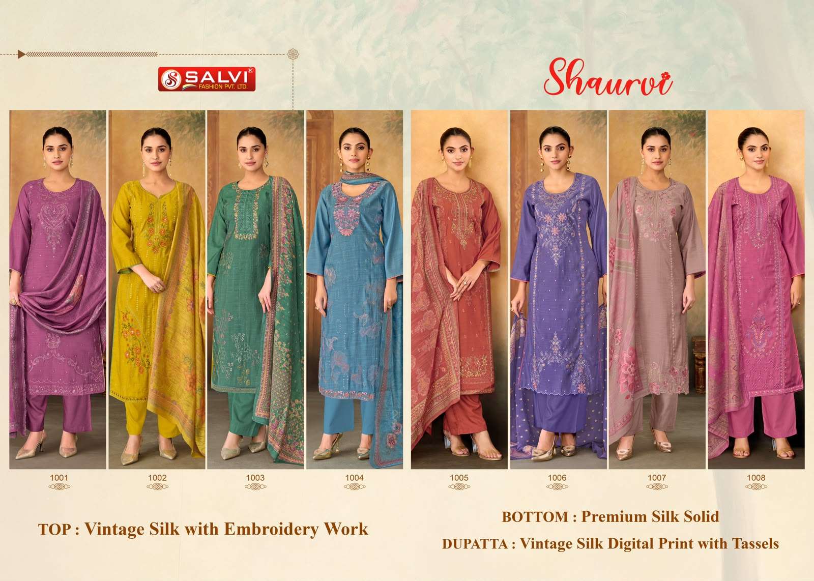 Supriya Fashion Shaurvi Vintage Silk Dress Material