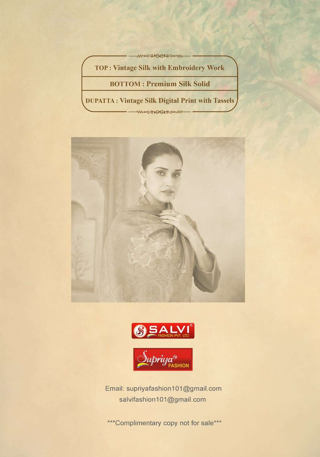 Supriya Fashion Shaurvi Vintage Silk Dress Material