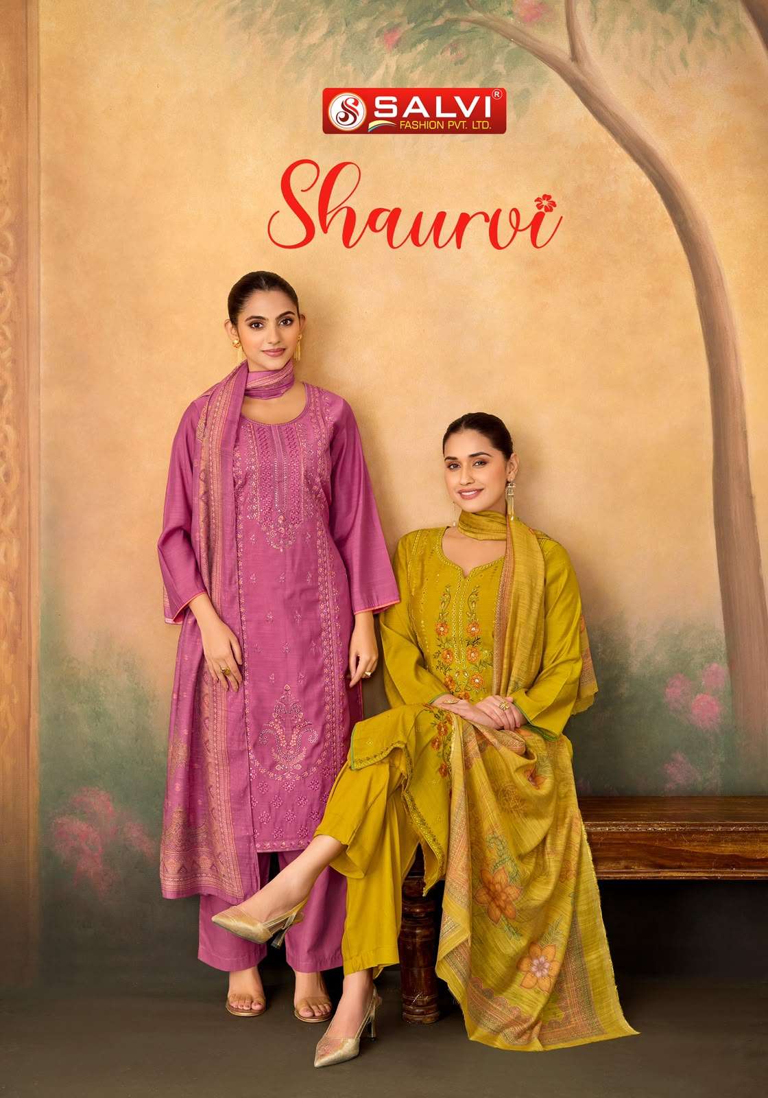 Supriya Fashion Shaurvi Vintage Silk Dress Material
