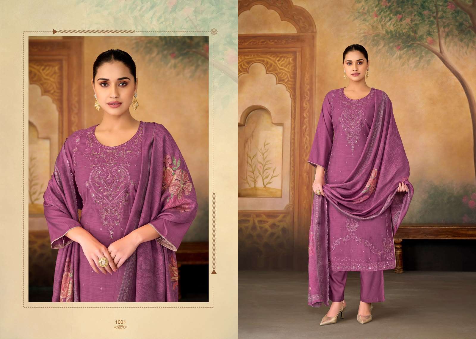Supriya Fashion Shaurvi Vintage Silk Dress Material