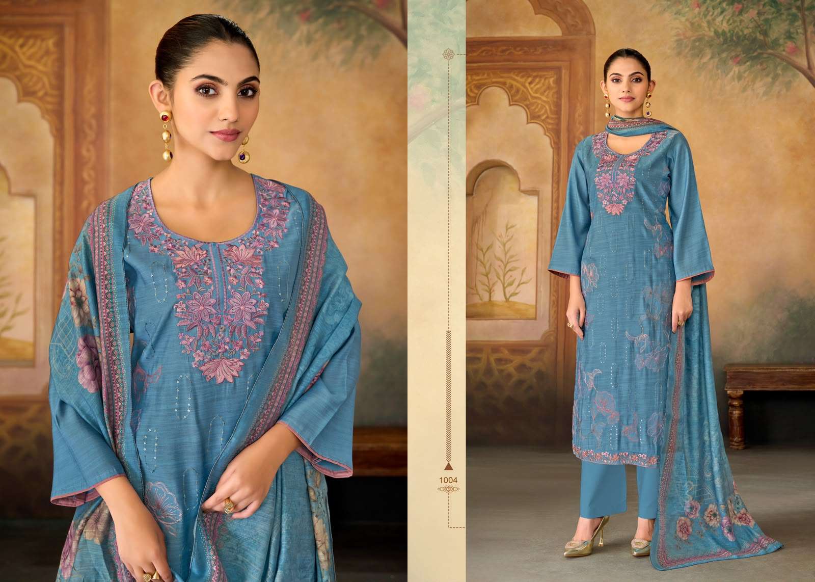 Supriya Fashion Shaurvi Vintage Silk Dress Material