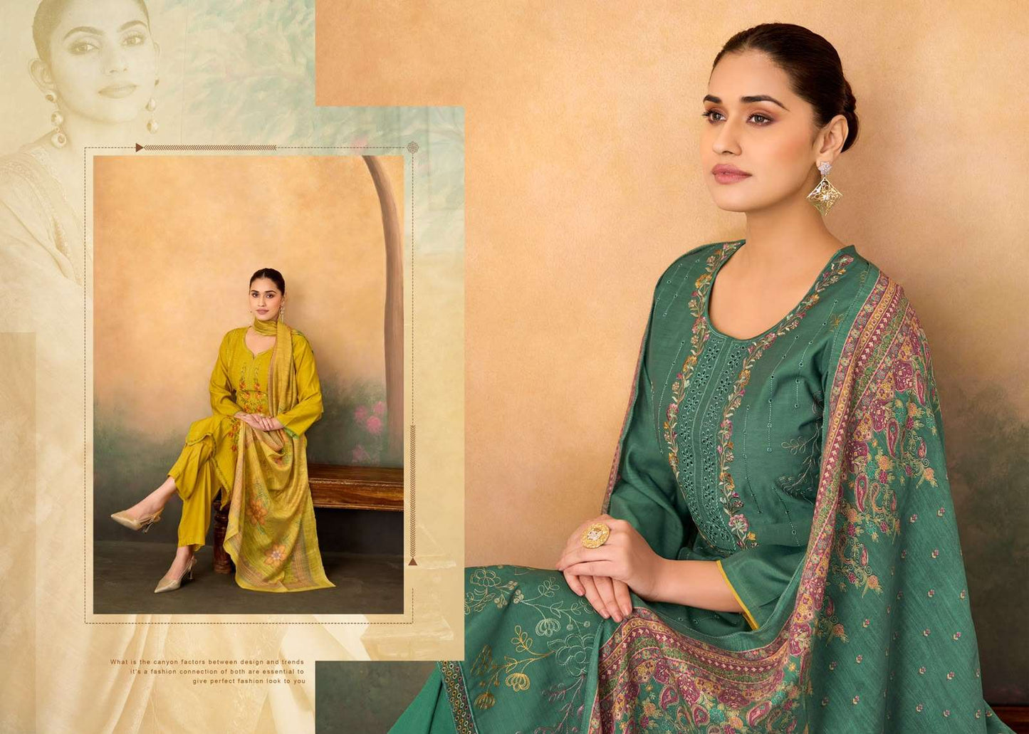 Supriya Fashion Shaurvi Vintage Silk Dress Material