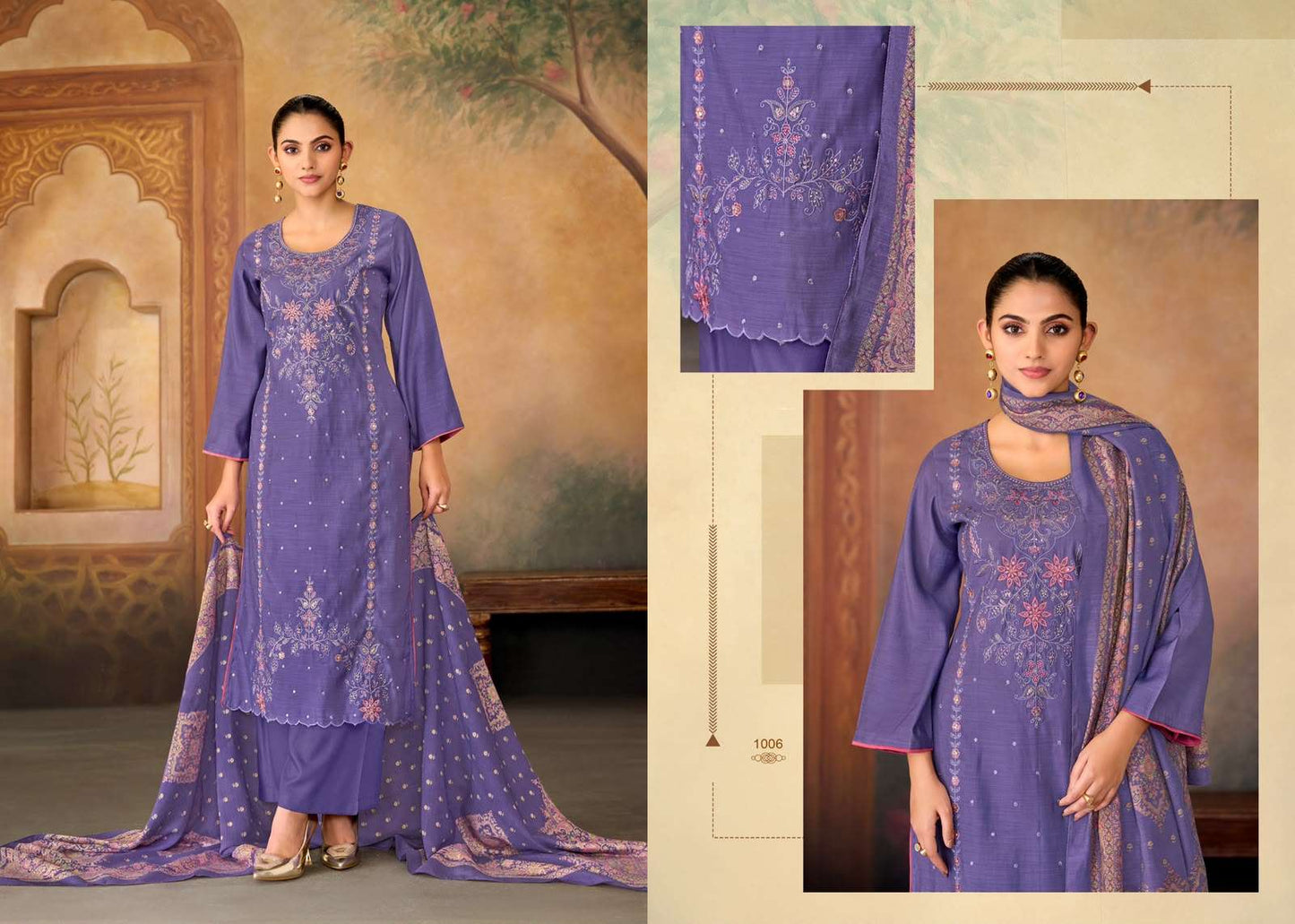 Supriya Fashion Shaurvi Vintage Silk Dress Material