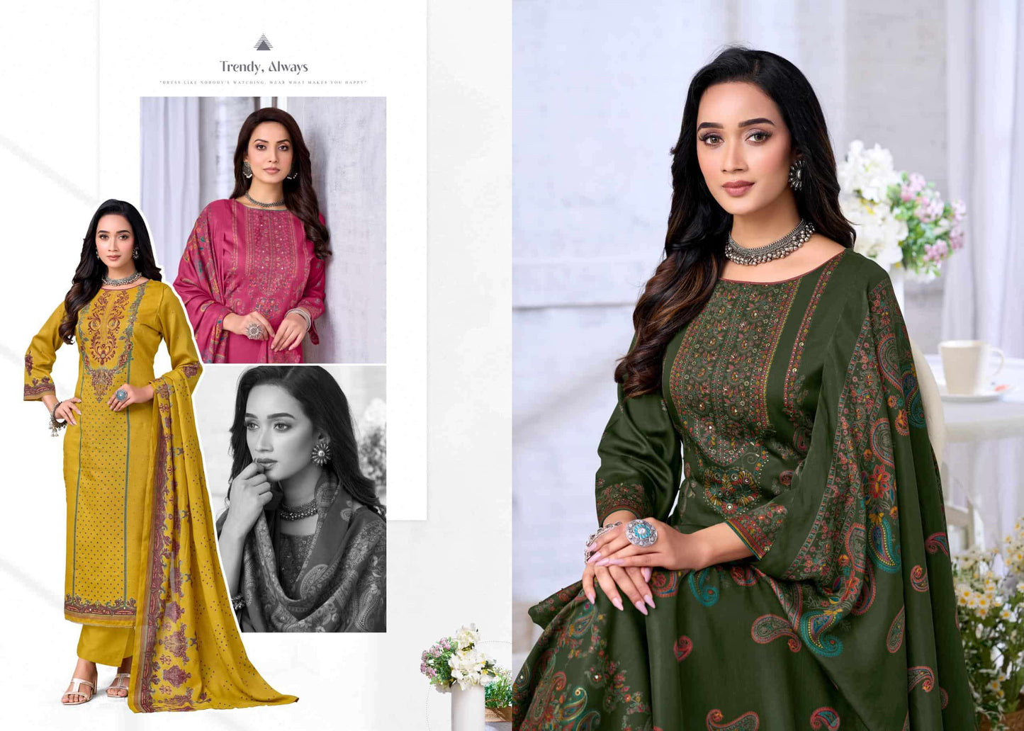 Supriya Fashion Sindoor Plus Dress Material Wholesale Catalogue - Amrah Wholesale