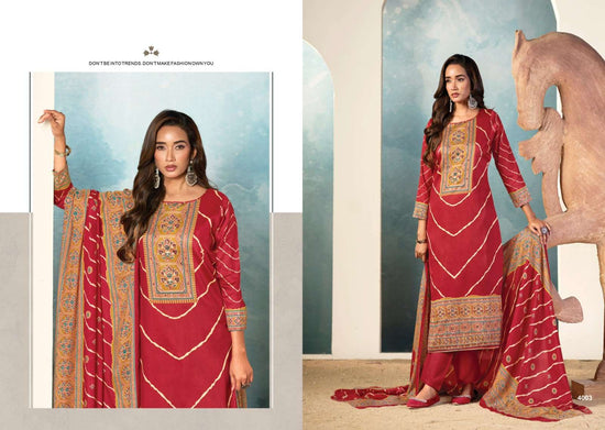 Supriya Fashion Sindoor Plus Vol 4 Jam Silk Dress Material