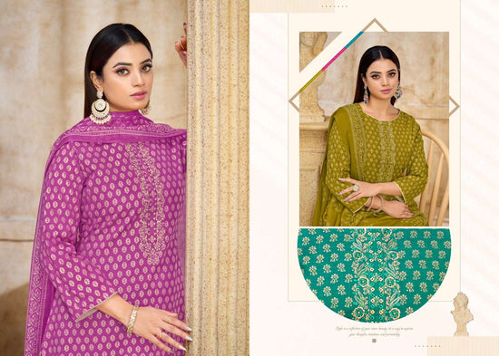 Supriya Fashion Soni Saloni Vol 4 Cotton Slub Dress Material - Amrah Wholesale