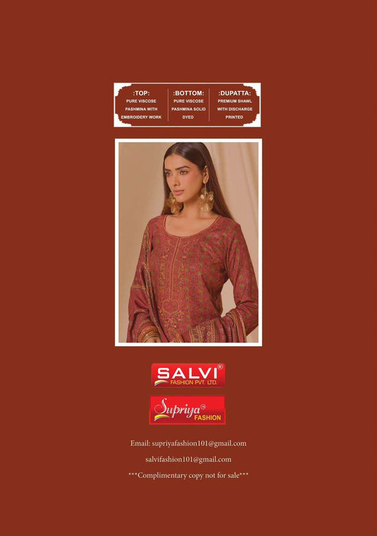Supriya Fashion Sufi Winter Vol 2 Viscose Pashmina Dress Material