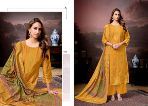 Supriya Fashion Summer Jacquard Muslin Jacquard Dress Material - Amrah Wholesale