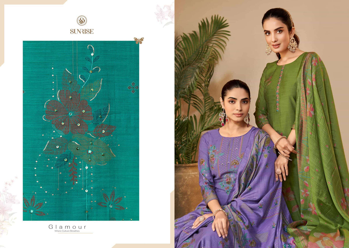 Supriya Fashion Shally Silk Plus Dress Material - Amrah Wholesale