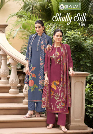 Supriya Fashion Shally Silk Plus Dress Material - Amrah Wholesale