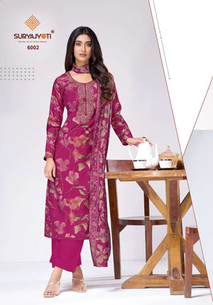 Suryajyoti Chhavi Vol 1 Gadwal Printed Dress Material