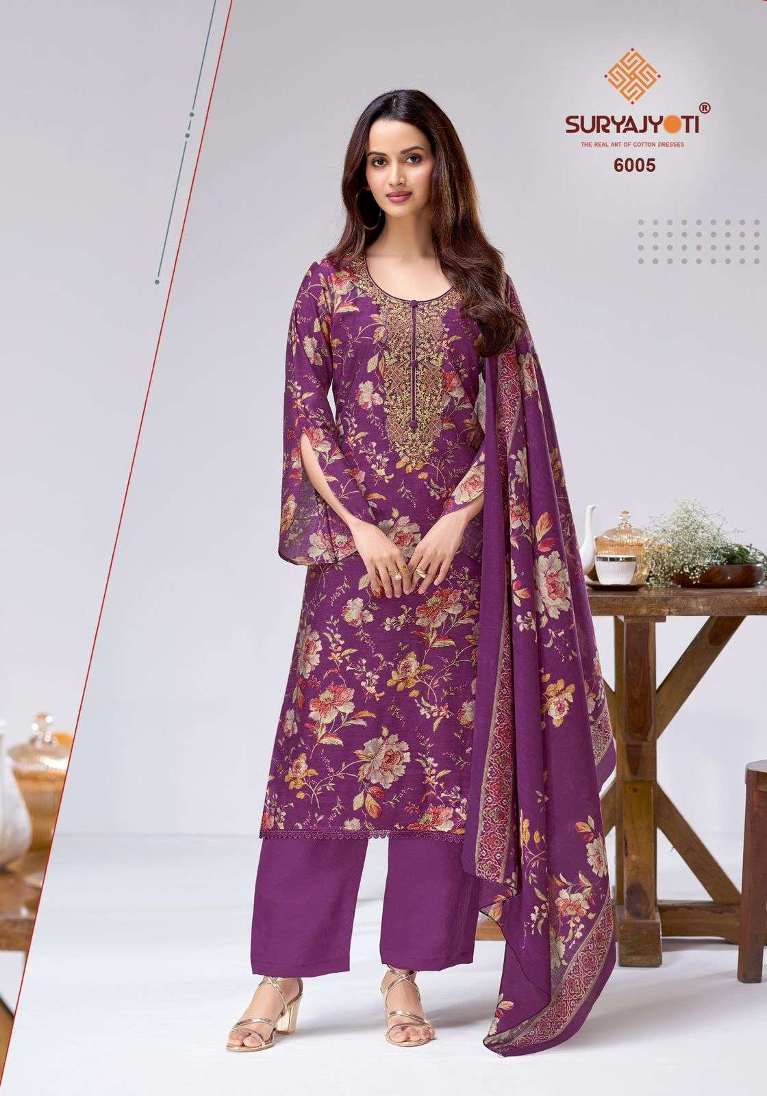 Suryajyoti Chhavi Vol 1 Gadwal Printed Dress Material