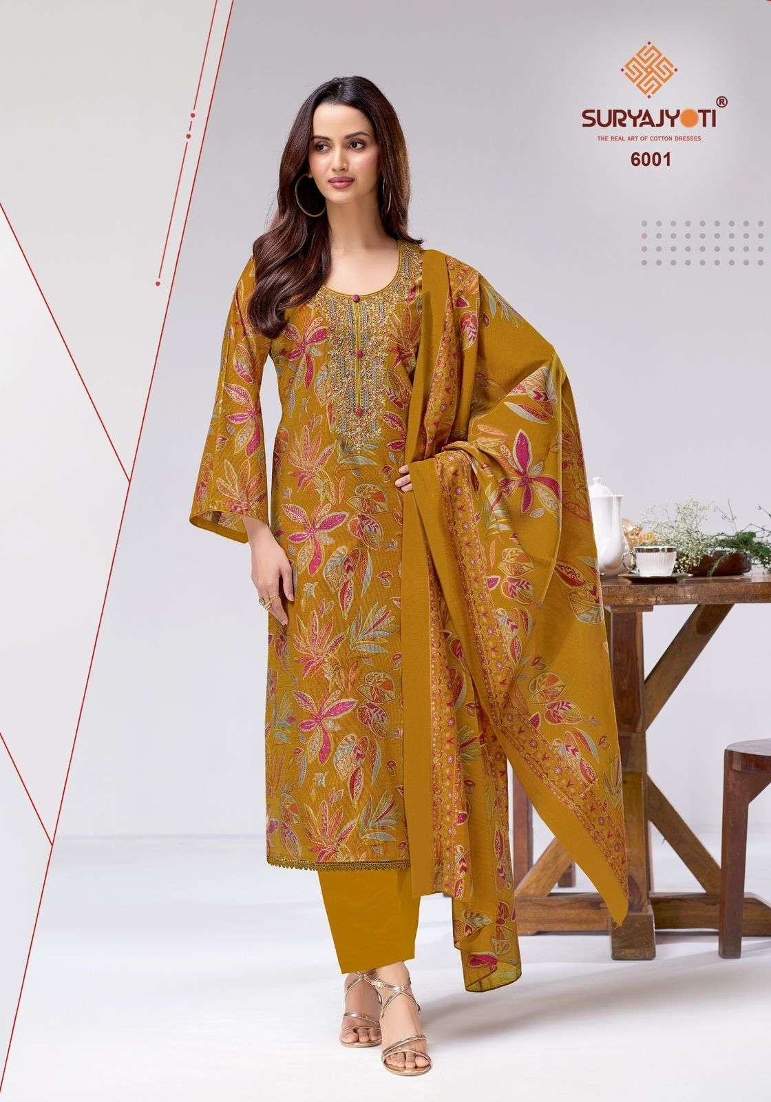 Suryajyoti Chhavi Vol 1 Gadwal Printed Dress Material