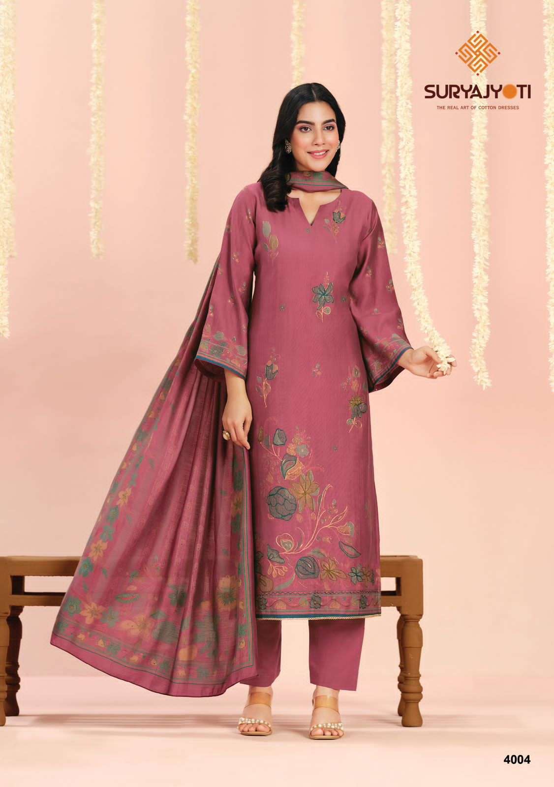 Suryajyoti Chikiri Vol 4 Roman Vertigan Dress Material - Amrah Wholesale