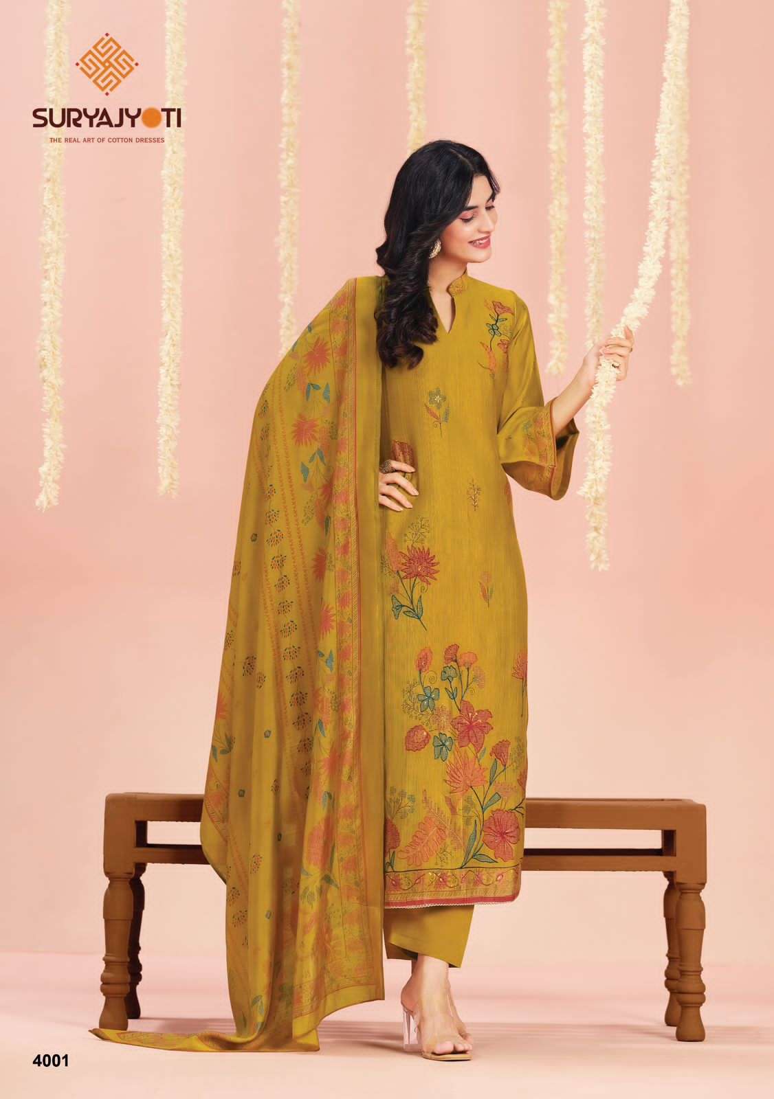 Suryajyoti Chikiri Vol 4 Roman Vertigan Dress Material - Amrah Wholesale