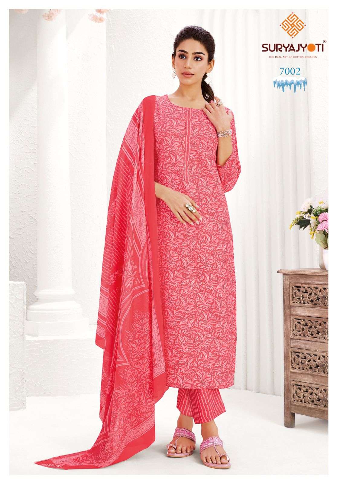 Suryajyoti Ice Look Vol 7 Pure Cotton Dress Material - Amrah Wholesale
