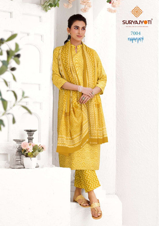 Suryajyoti Ice Look Vol 7 Pure Cotton Dress Material - Amrah Wholesale