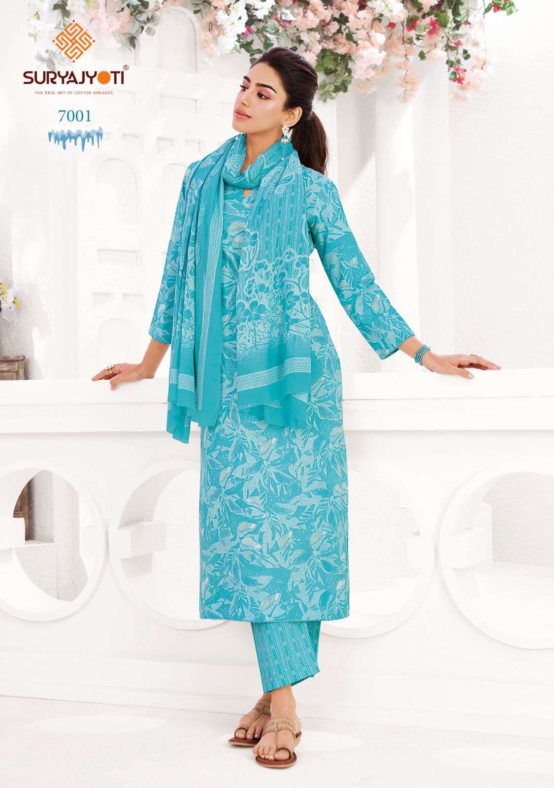 Suryajyoti Ice Look Vol 7 Pure Cotton Dress Material - Amrah Wholesale