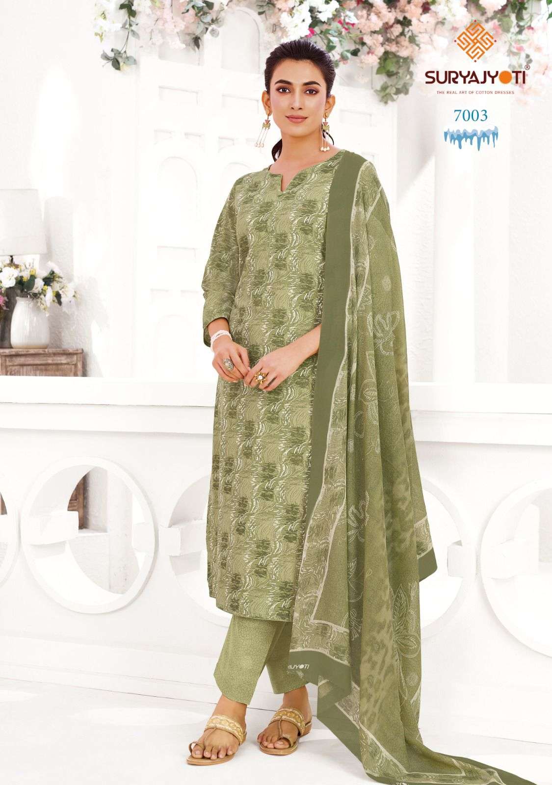 Suryajyoti Ice Look Vol 7 Pure Cotton Dress Material - Amrah Wholesale
