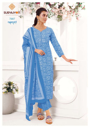 Suryajyoti Ice Look Vol 7 Pure Cotton Dress Material - Amrah Wholesale
