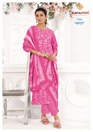 Suryajyoti Ice Look Vol 7 Pure Cotton Dress Material - Amrah Wholesale