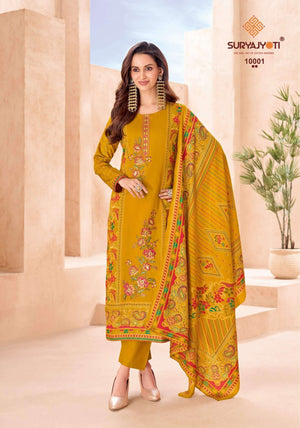 Suryajyoti Kaamini Vol 10 Fancy Jam Satin Salwar Suit Wholesale - Amrah Wholesale