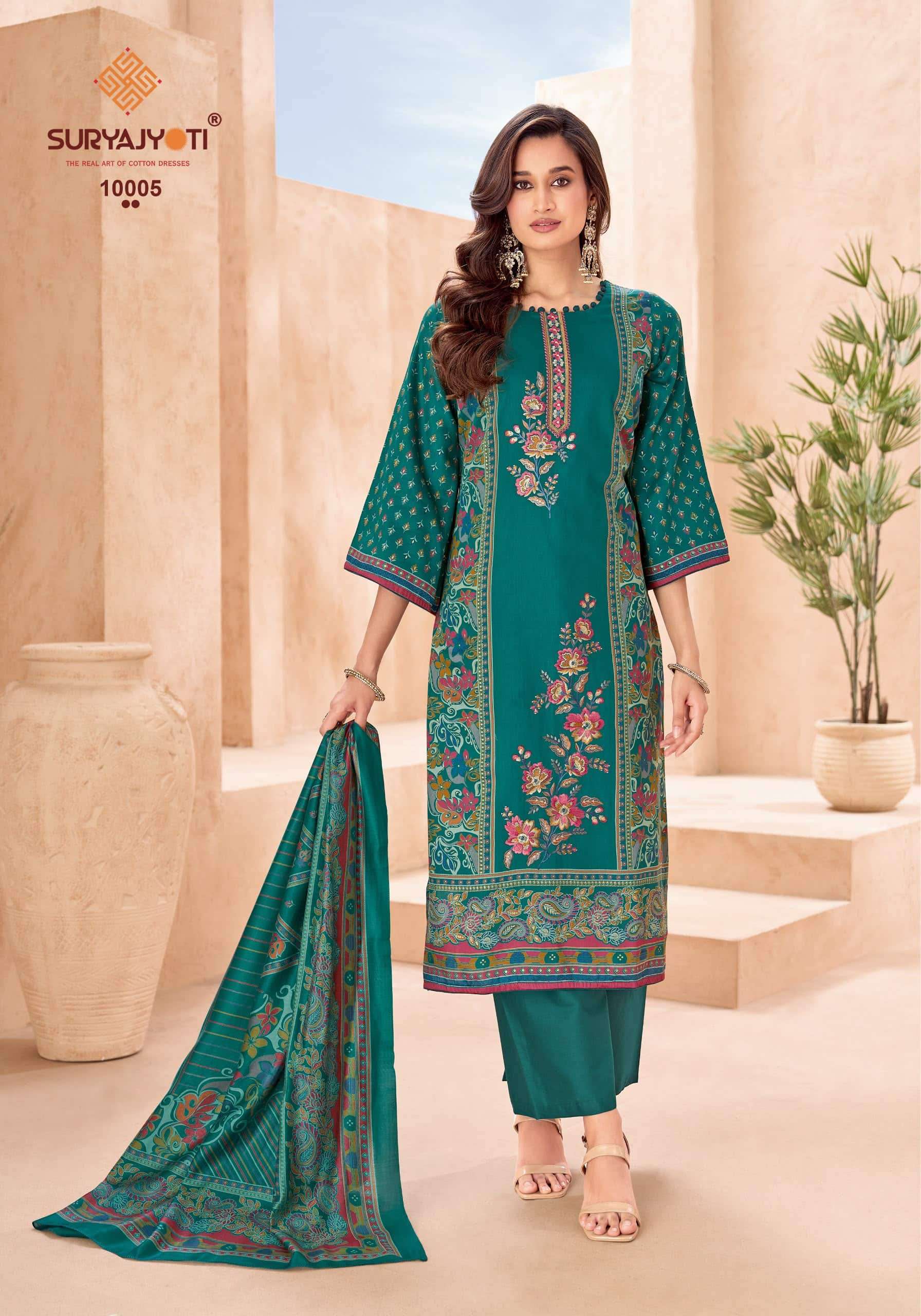 Suryajyoti Kaamini Vol 10 Fancy Jam Satin Salwar Suit Wholesale