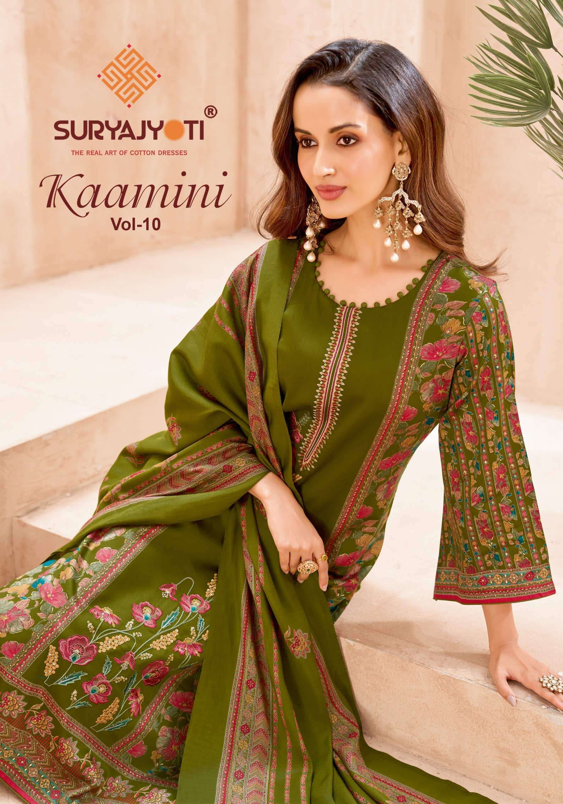 Suryajyoti Kaamini Vol 10 Fancy Jam Satin Salwar Suit Wholesale