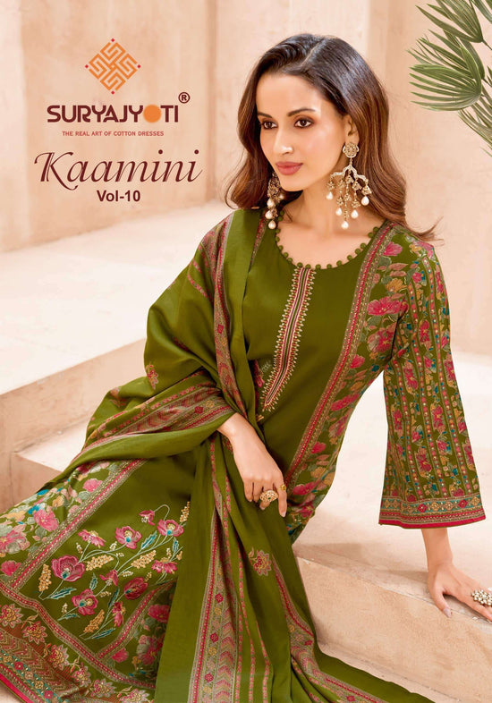 Suryajyoti Kaamini Vol 10 Fancy Jam Satin Salwar Suit Wholesale