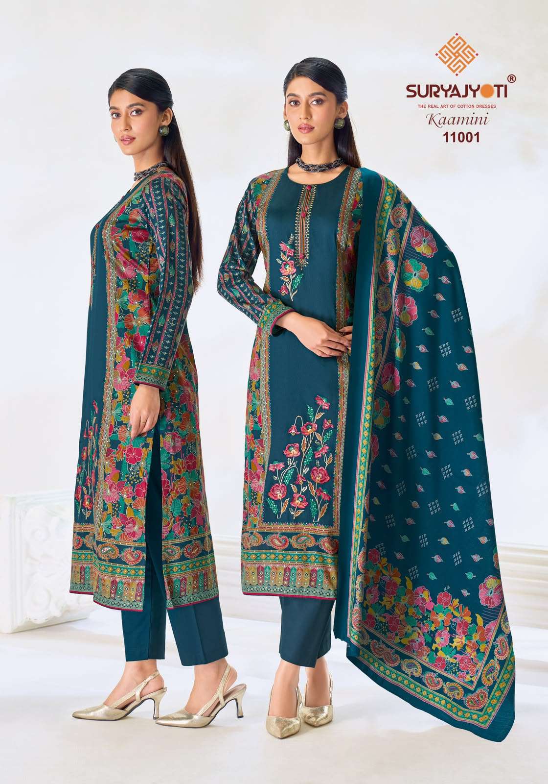 Suryajyoti Kaamini Vol 11 Jam Satin Dress Material