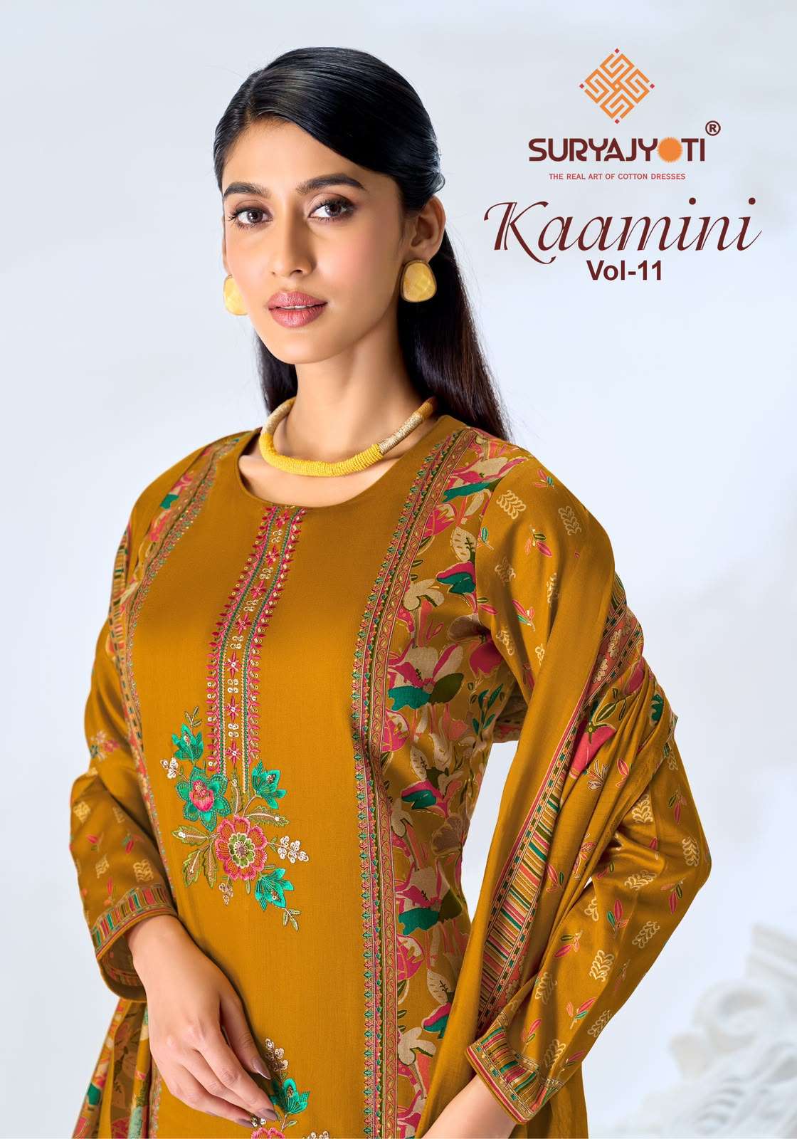 Suryajyoti Kaamini Vol 11 Jam Satin Dress Material