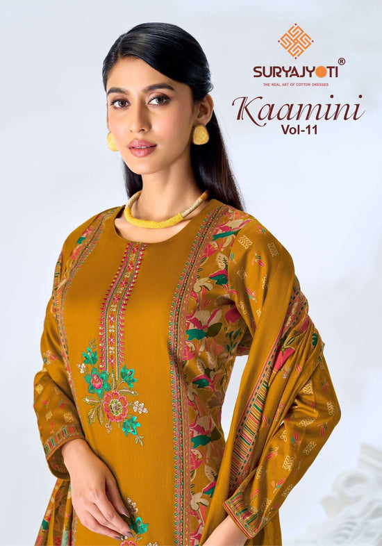 Suryajyoti Kaamini Vol 11 Jam Satin Dress Material