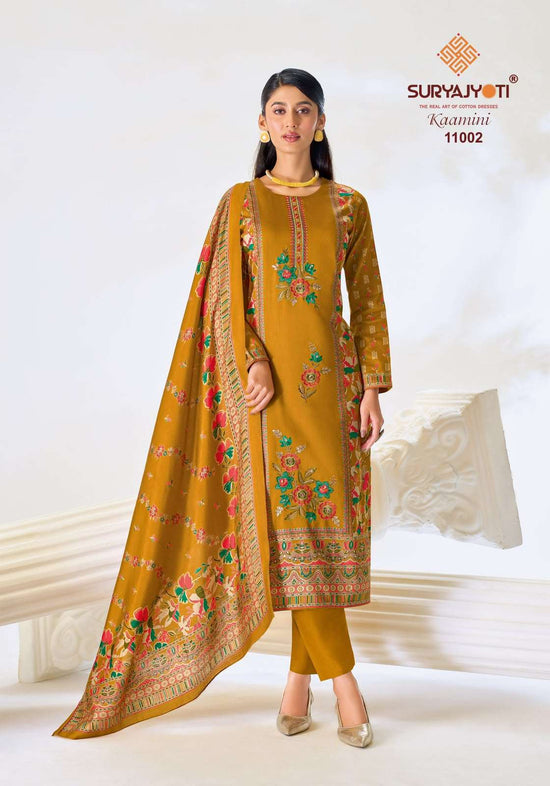 Suryajyoti Kaamini Vol 11 Jam Satin Dress Material