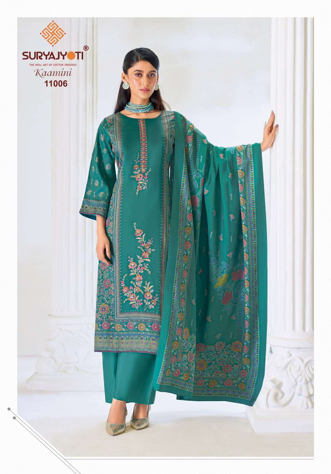 Suryajyoti Kaamini Vol 11 Jam Satin Dress Material