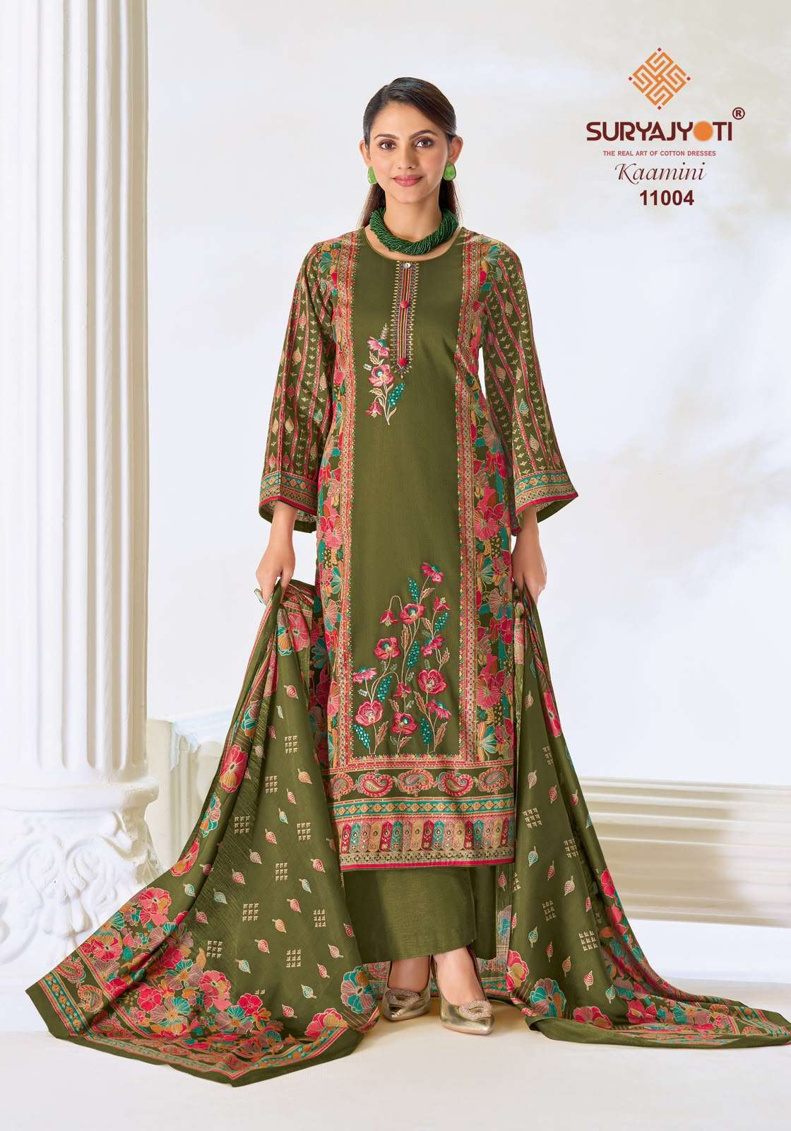 Suryajyoti Kaamini Vol 11 Jam Satin Dress Material